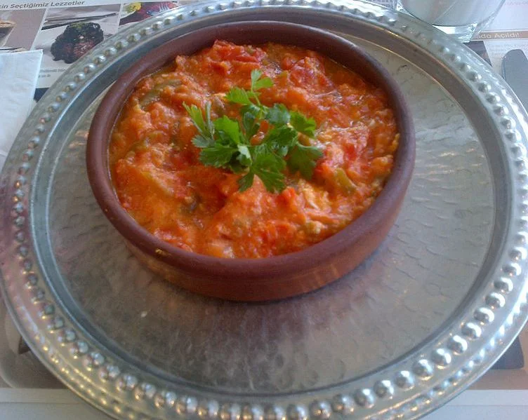 Menemen (Turkish Eggs with Peppers and Tomato) — Item 1 of 1